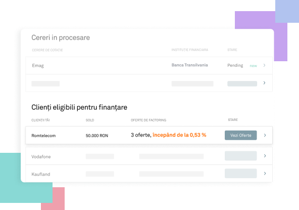 Cereri in procesare
